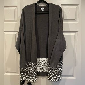 Long-Line Open-Front Cardigan